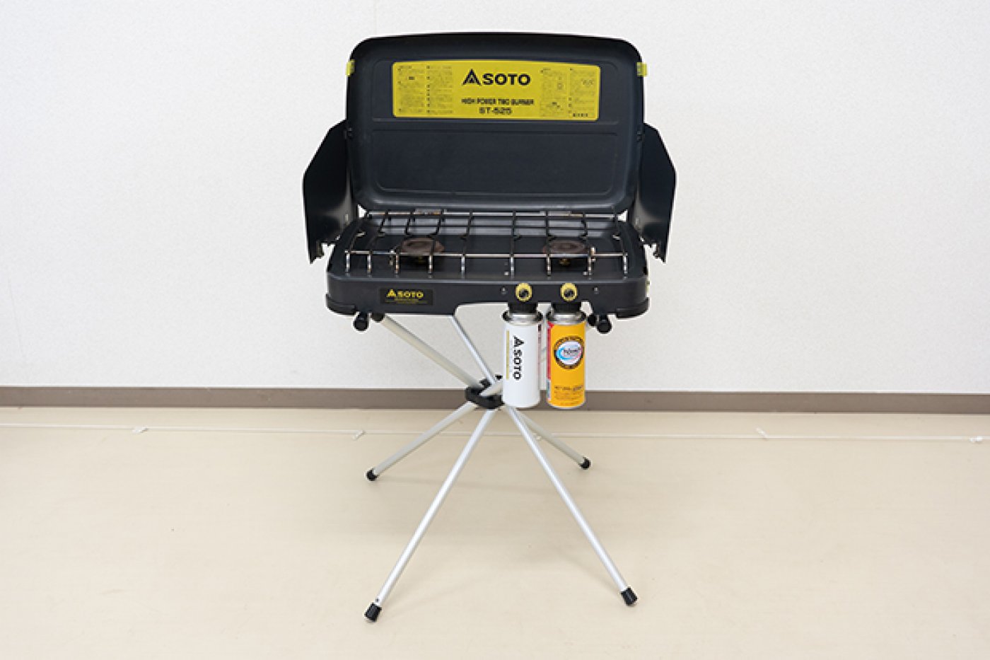 SOTO ハイパワー2バーナー &システムスタンド(鉄板付き)