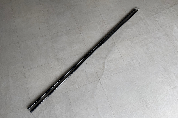 コンパクトタープポール【黒】 160cm2本セット