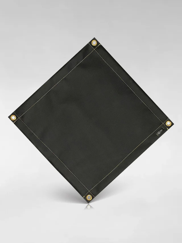 【Lサイズ】ZEN Camps 焚き火専用シート(ブラック シリコン加工モデル)